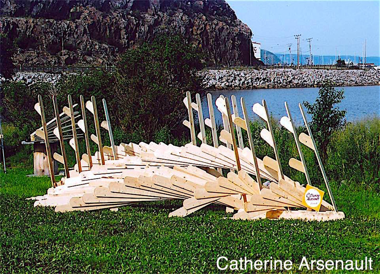 Symposium de sculptures  éphémères 2001-2005 –   Photo Bernard Gendron